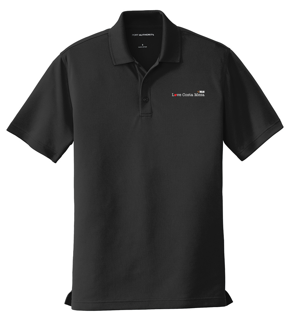 Picture of Love Our Cities Costa Mesa Moisture Wicking Polo - Men's  Black 