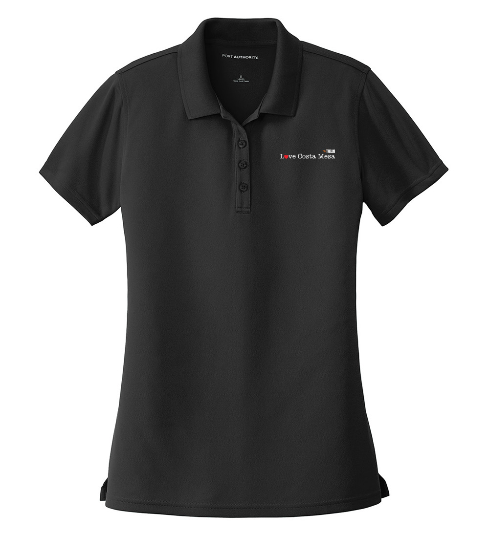 Picture of Love Our Cities Costa Mesa Moisture Wicking Polo - Women's  Black 