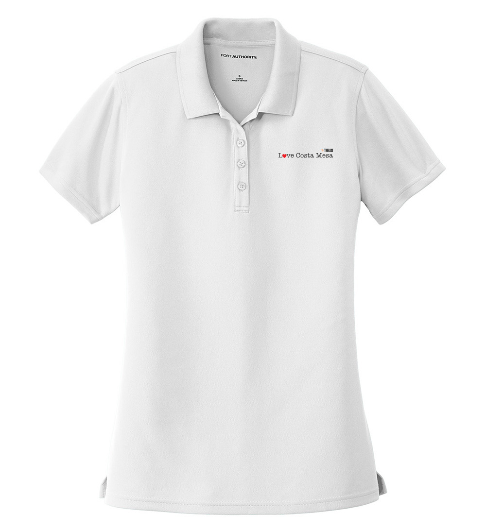 Picture of Love Our Cities Costa Mesa Moisture Wicking Polo - Women's  White 
