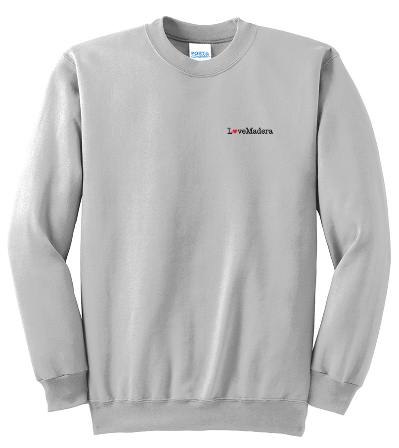 Picture of Love Our Cities Madera Fleece Crewneck Sweatshirt - Adult  Gray