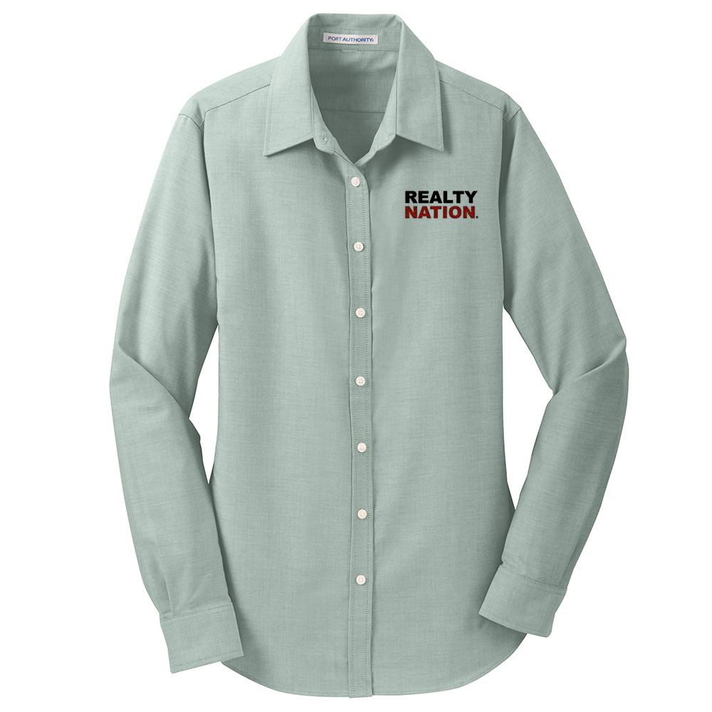 Picture of Wrinkle Free Long Sleeve Oxford - Women's Green