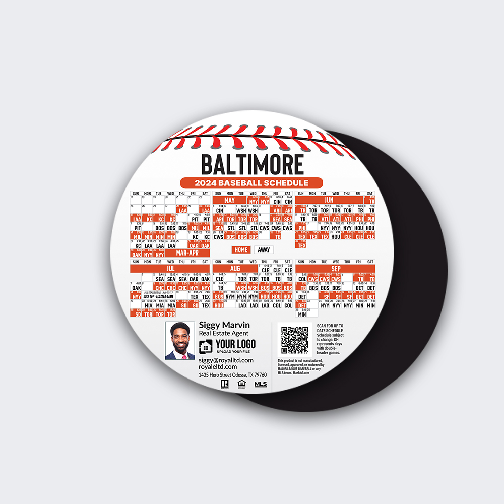 Picture of Circle Shape Magnets - Baltimore Orioles