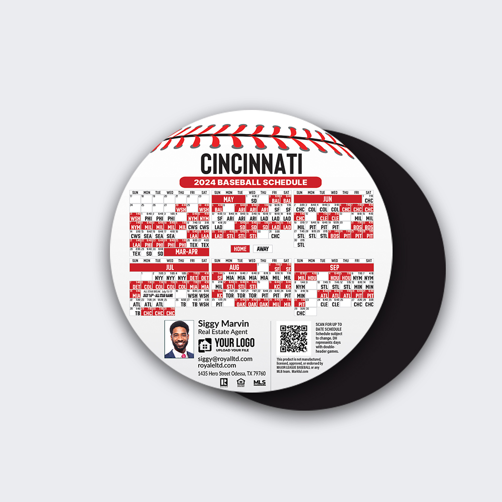 Picture of Circle Shape Magnets - Cincinnati Reds