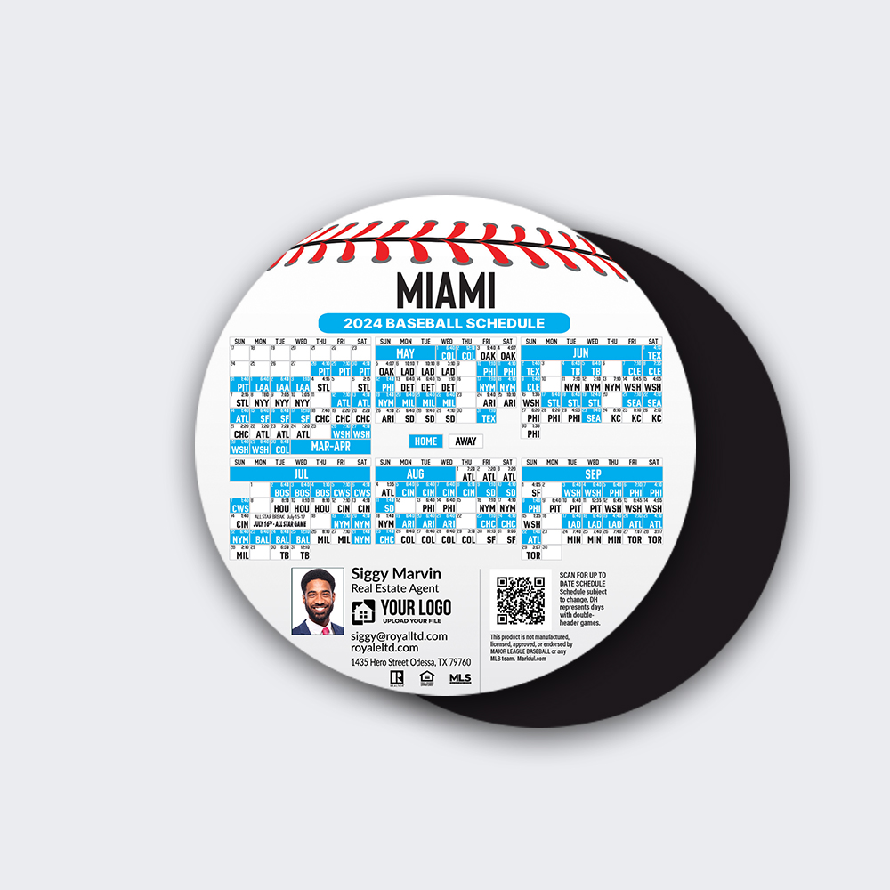 Picture of Circle Shape Magnets - Miami Marlins