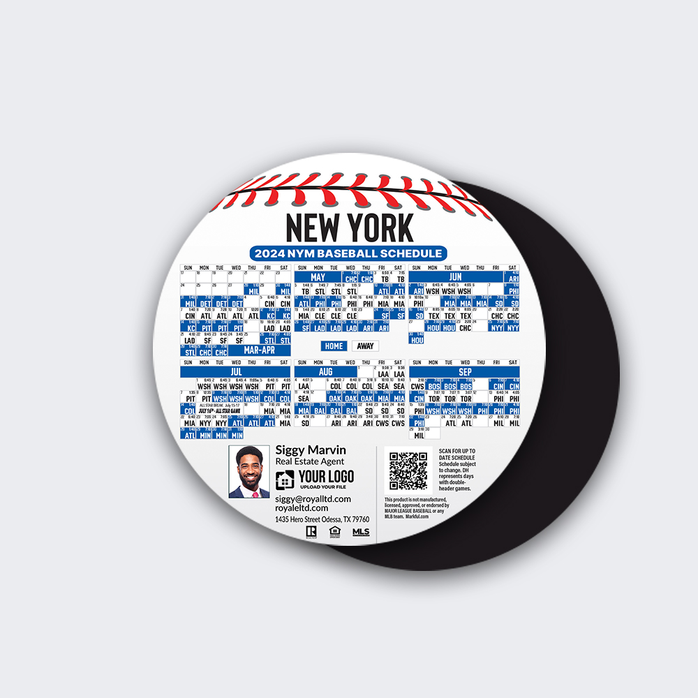Picture of Circle Shape Magnets - New York Mets