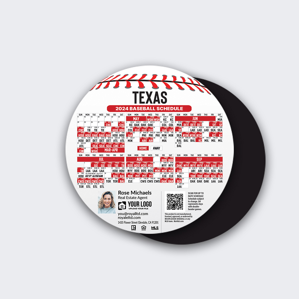 Picture of Circle Shape Magnets - Texas Rangers