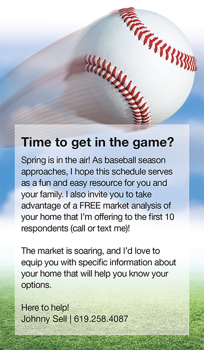 Picture of Message Inserts -  Baseball Insert Design 02