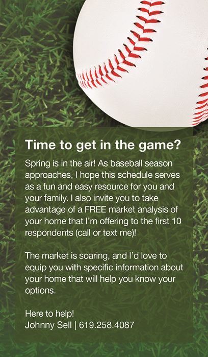Picture of Message Inserts -  Baseball Insert Design 06