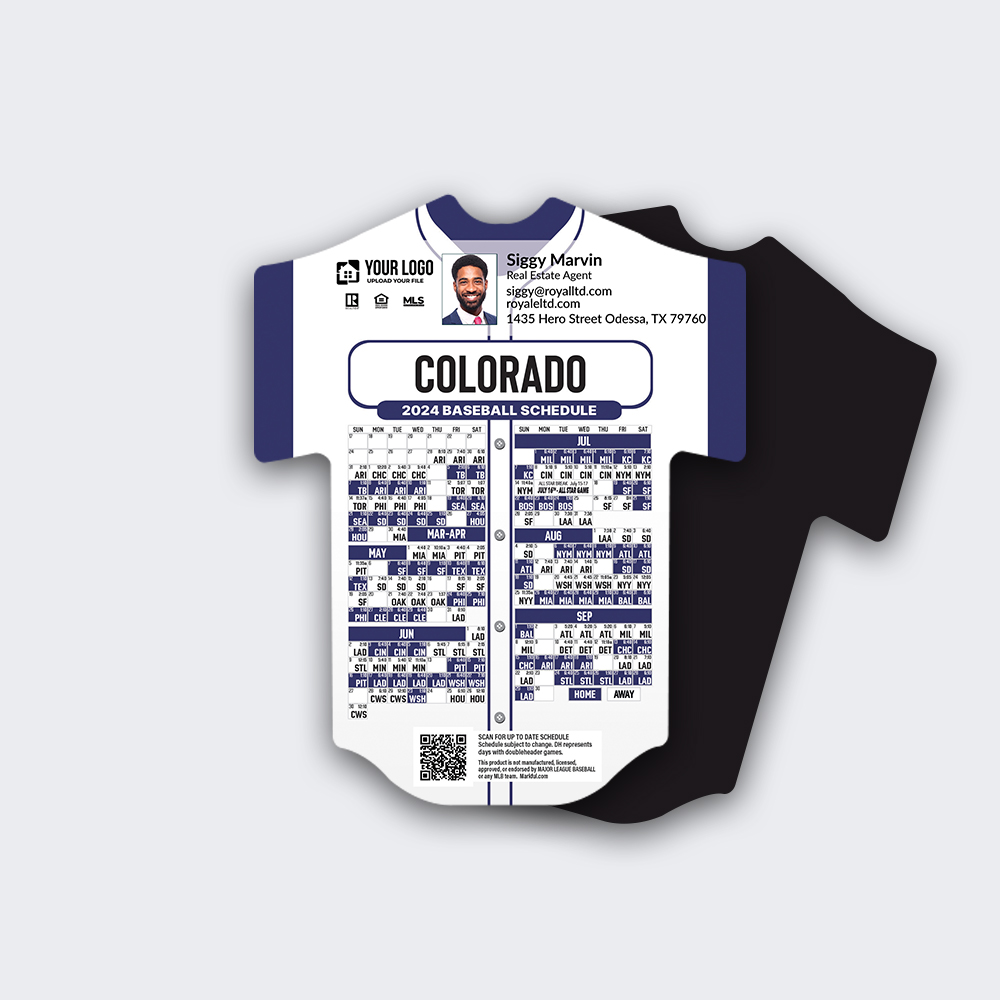 Picture of Jersey Shape Magnets - Colorado Rockies