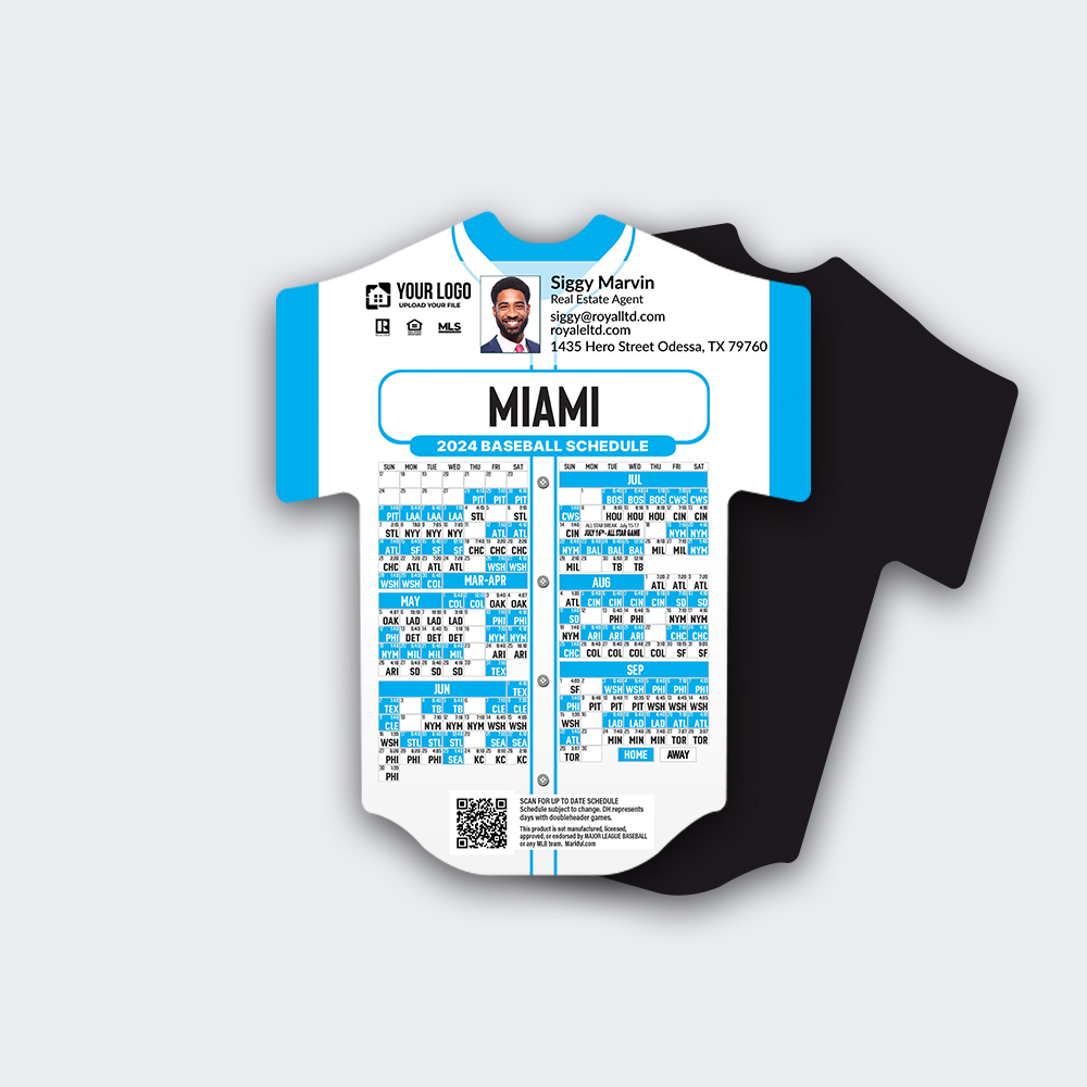 Picture of Jersey Shape Magnets - Miami Marlins