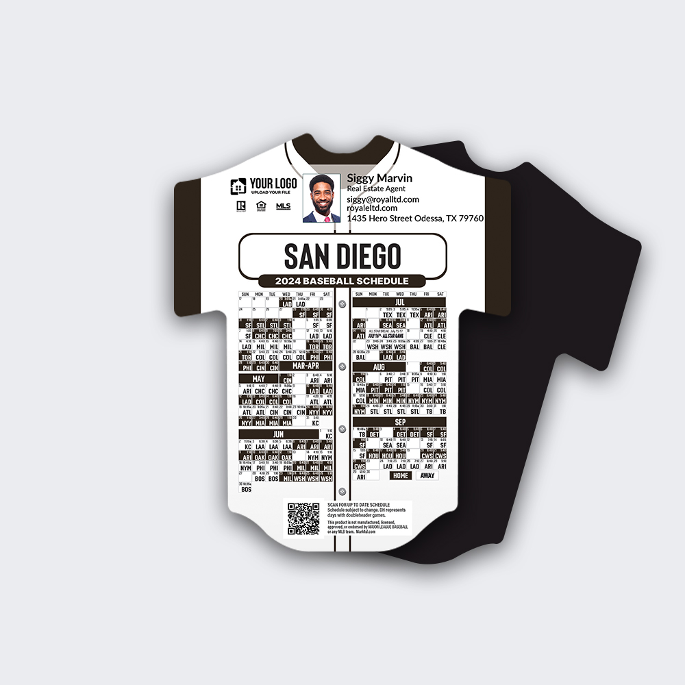 Picture of Jersey Shape Magnets - San Diego Padres