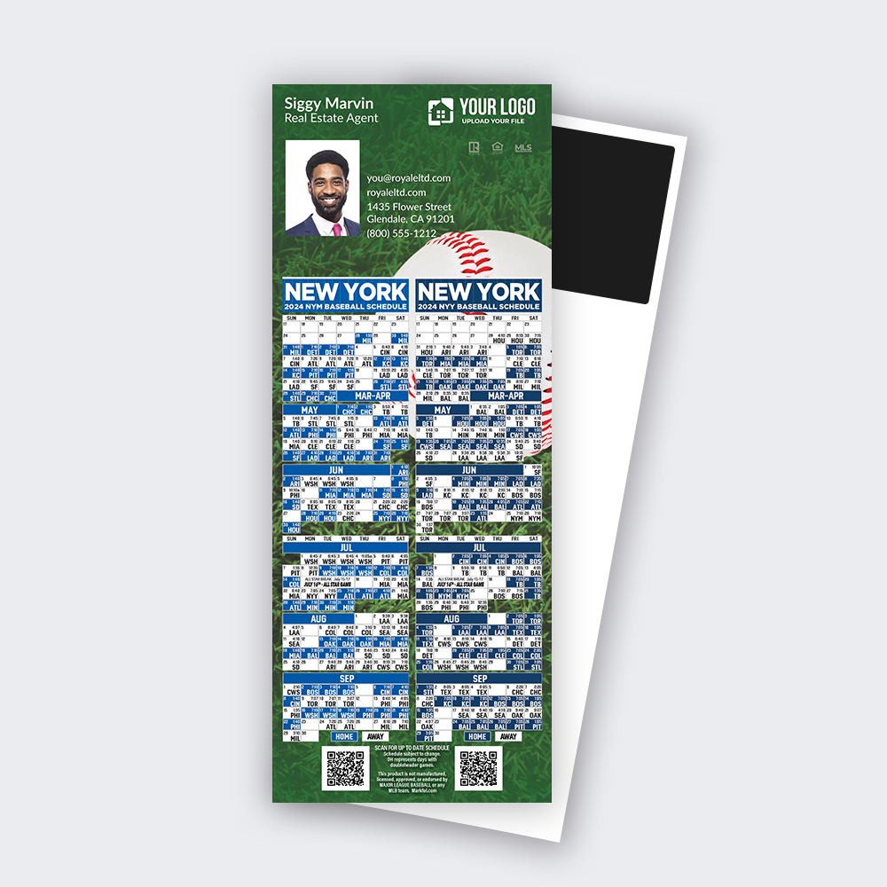 Picture of 2023 Custom QuickCard Baseball Magnets - New York Combo