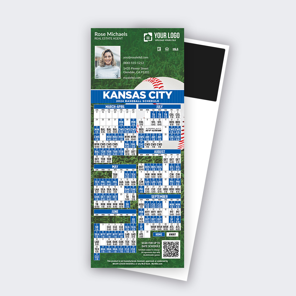 Picture of 2024 Custom QuickCard Baseball Magnets - Kansas City Royals