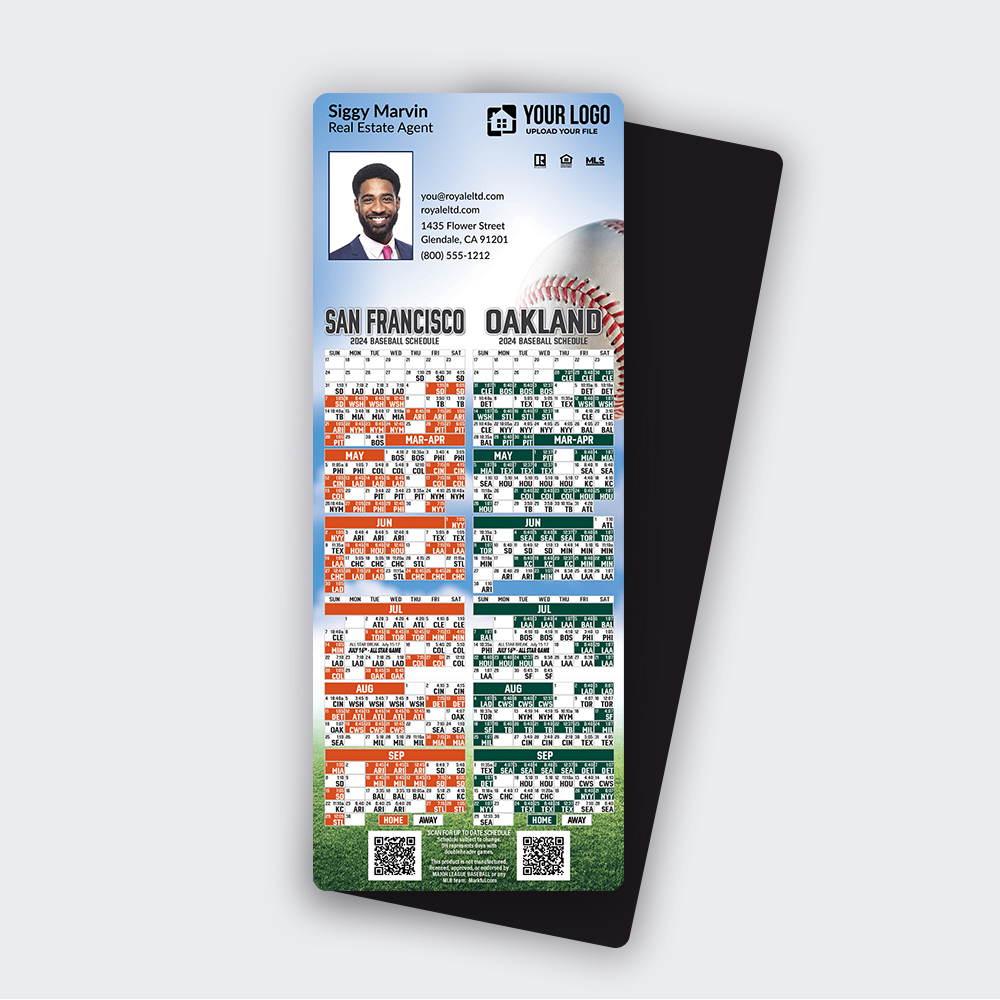Picture of 2024 Custom QuickMagnet Baseball Magnets - Bay Area Combo