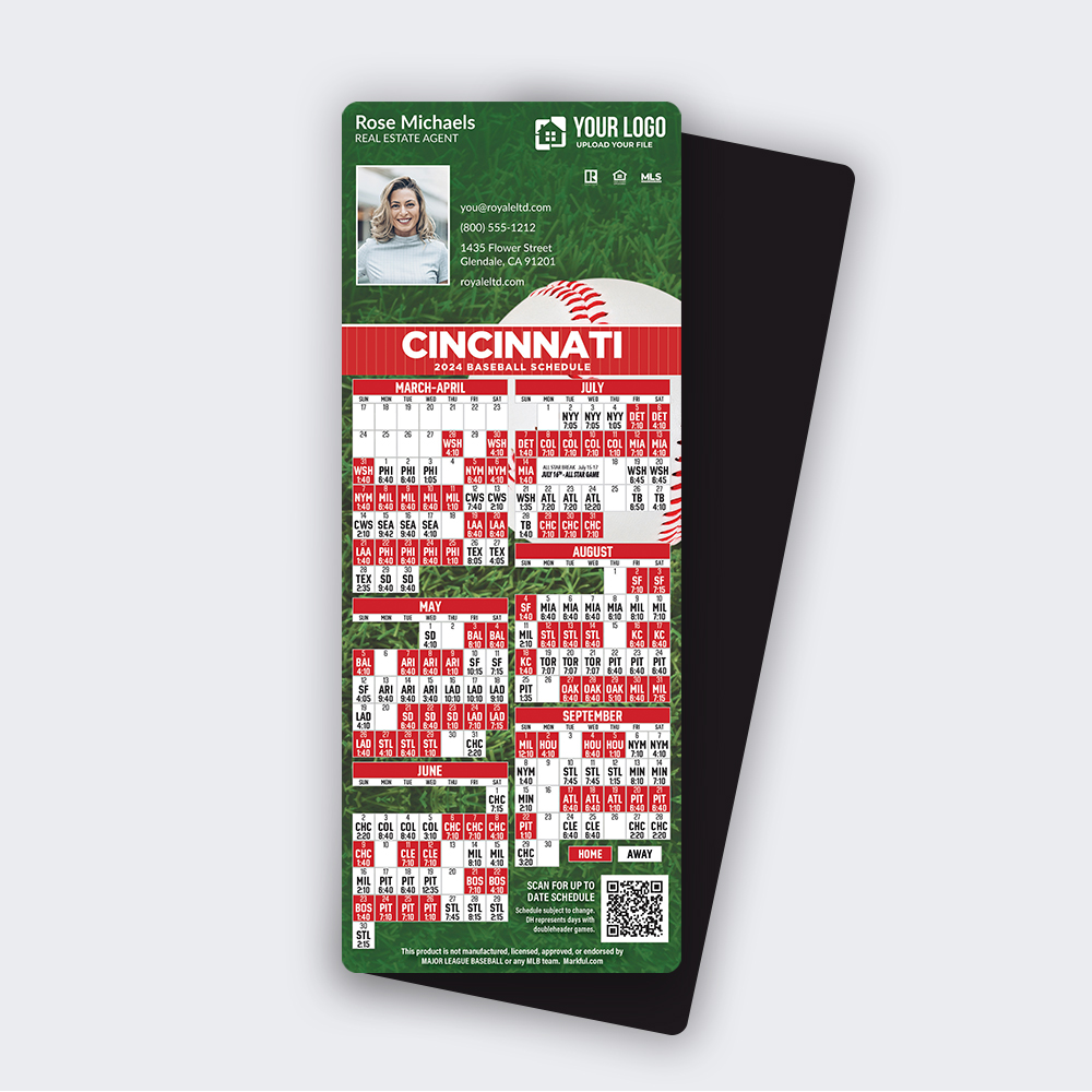 Picture of 2024 Custom QuickMagnet Baseball Magnets - Cincinnati Reds