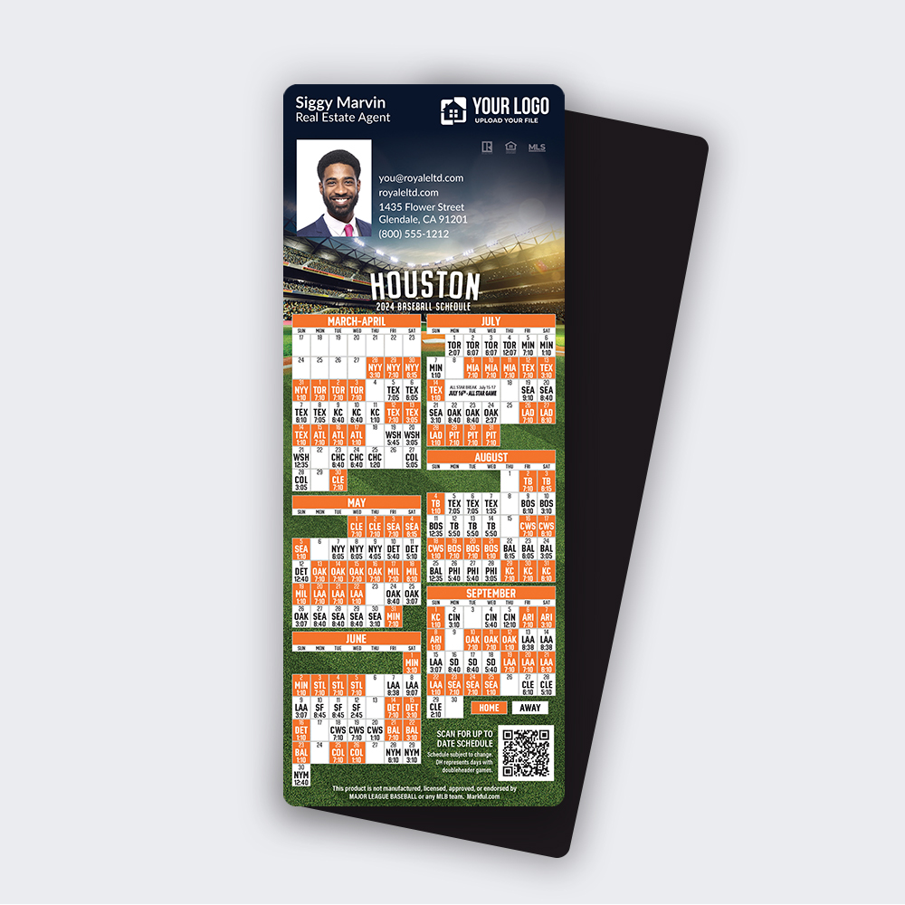 Picture of 2024 Custom QuickMagnet Baseball Magnets - Houston Astros