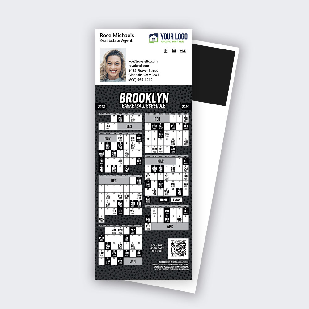 Picture of 2023-24 Custom QuickCard Basketball Magnets - Brooklyn Nets 