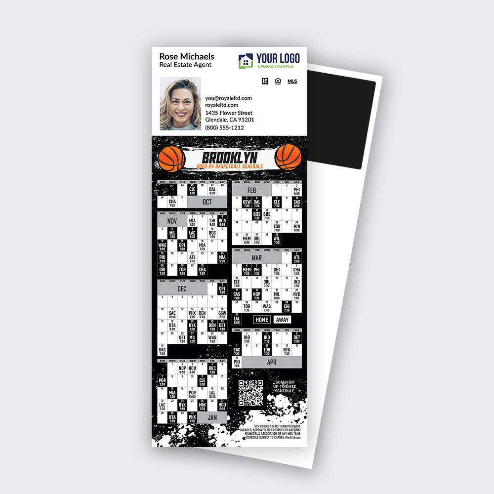 Picture of 2023-24 Custom QuickCard Basketball Magnets - Brooklyn Nets 