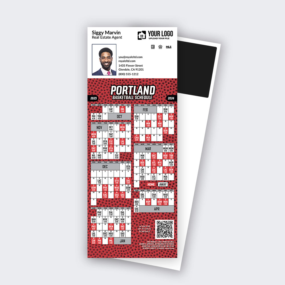 Picture of 2023-24 Custom QuickCard Basketball Magnets - Portland Trail Blazers 
