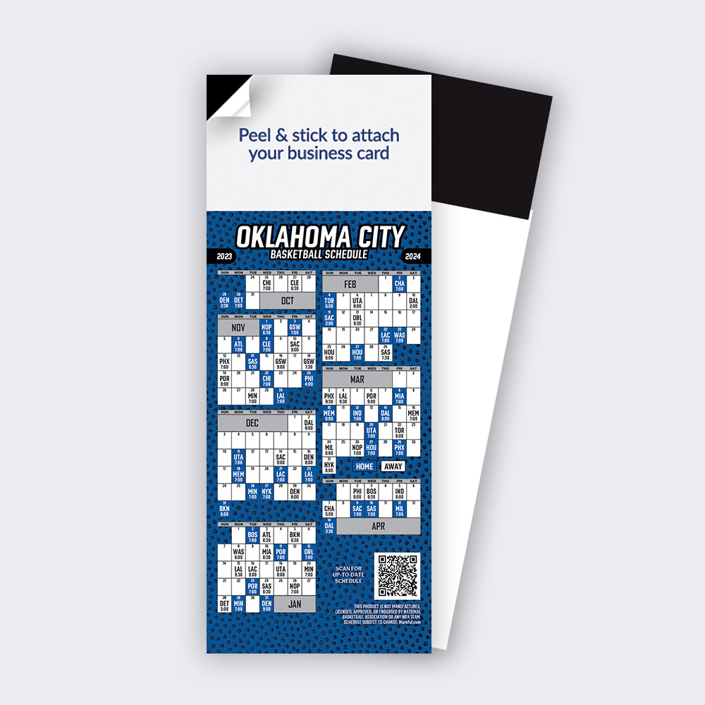 Picture of 2023-24 Stock QuickStix Basketball Magnets - Oklahoma City Thunder 