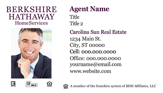 Picture of  Carolina Sun Real Estate Business Cards