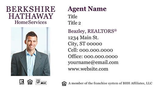 Picture of  Beazley, REALTORS® Business Cards