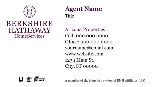 Picture of  Arizona Properties Business Cards