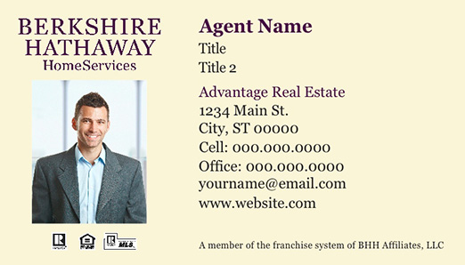 Picture of  Advantage Real Estate Business Cards