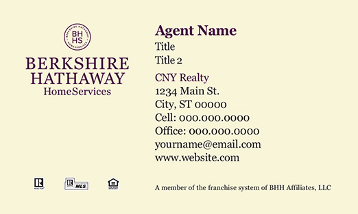 Picture of  CNY Realty Business Cards