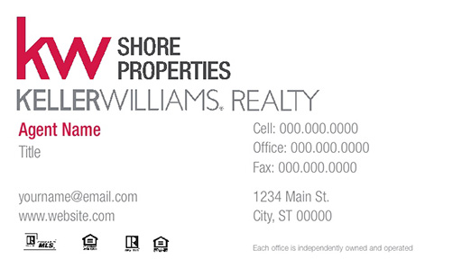 Picture of Keller Williams Shore Properties Business Cards
