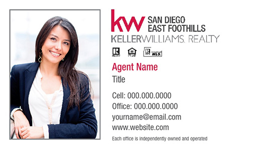 Picture of Keller Williams San Diego East Foothills Business Cards