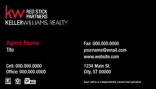 Picture of Keller Williams Red Stick Partners Business Cards