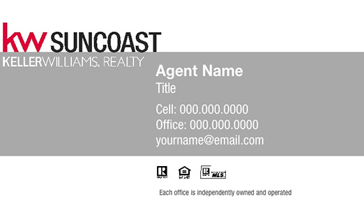 Picture of Keller Williams Realty SunCoast Business Cards