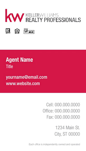 Picture of Keller Williams Realty Professionals Business Cards