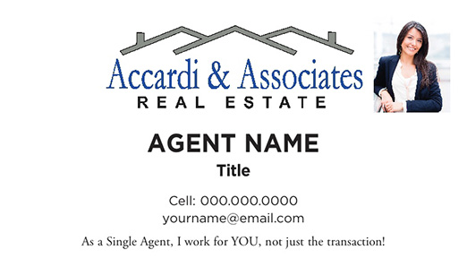 Picture of Accardi & Associates Real Estate Business Cards