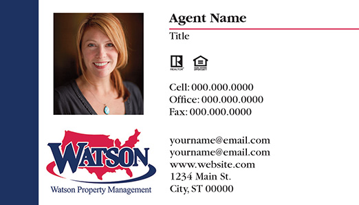 Picture of Watson Property Management Business Cards