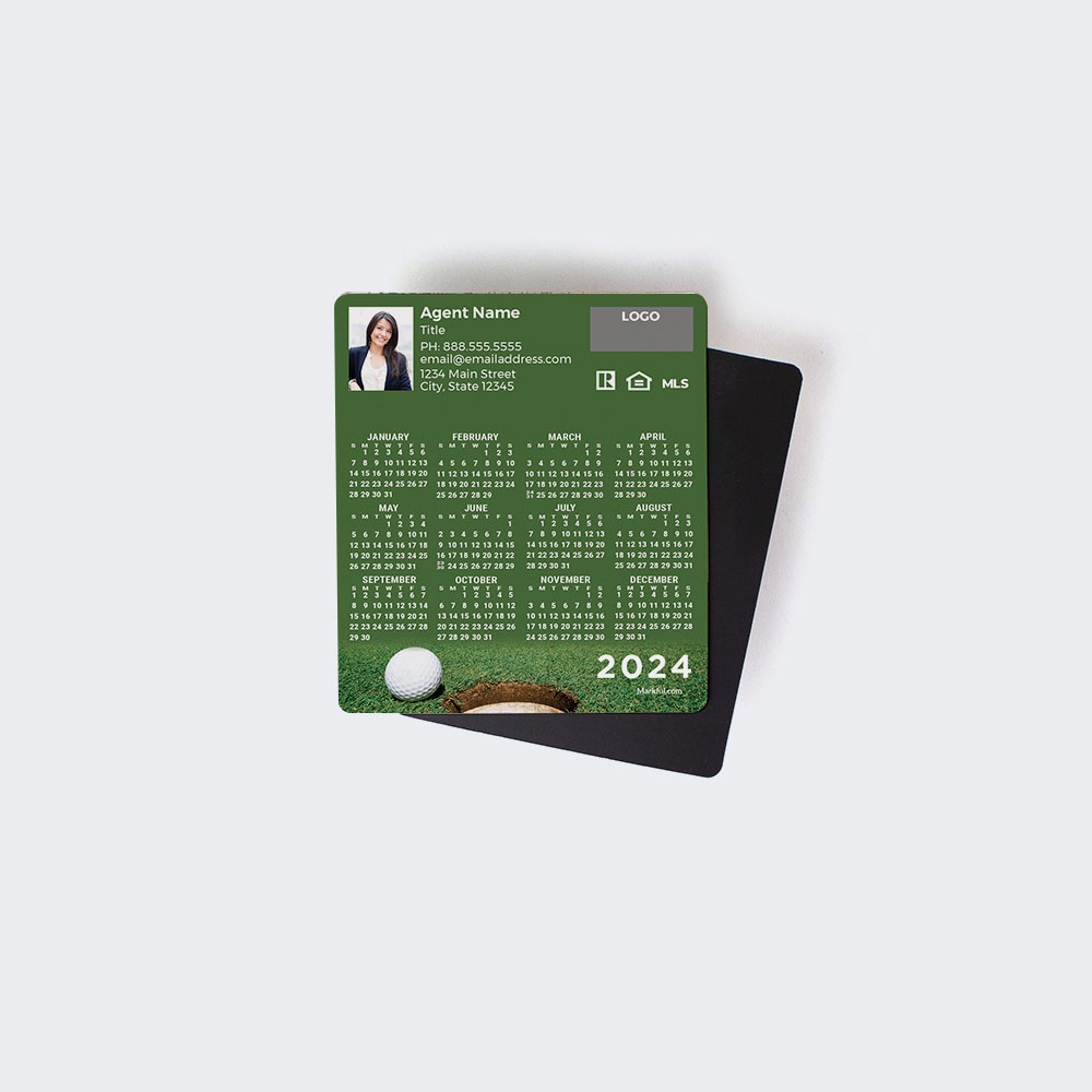 Picture of 2024 Custom Full Calendar Magnets: Budget - Golf 1