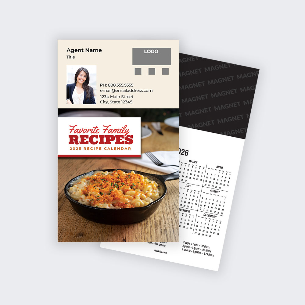 Picture of 2024 Custom Calendar Pad Magnets - Favorite Family Recipes