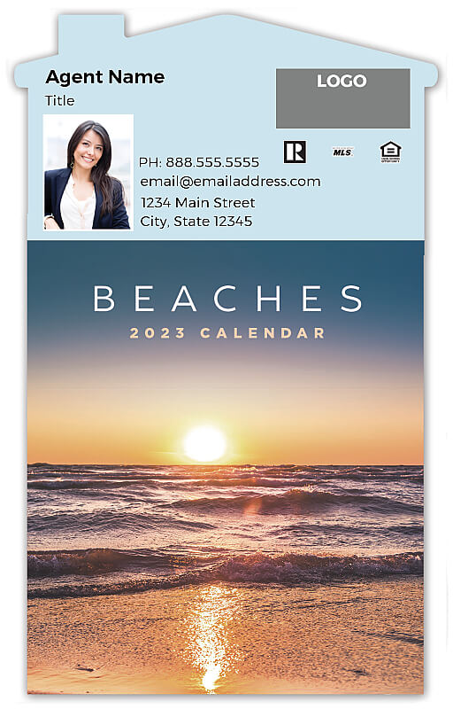 Picture of 2023 Custom Calendar Pad Magnets - Beaches