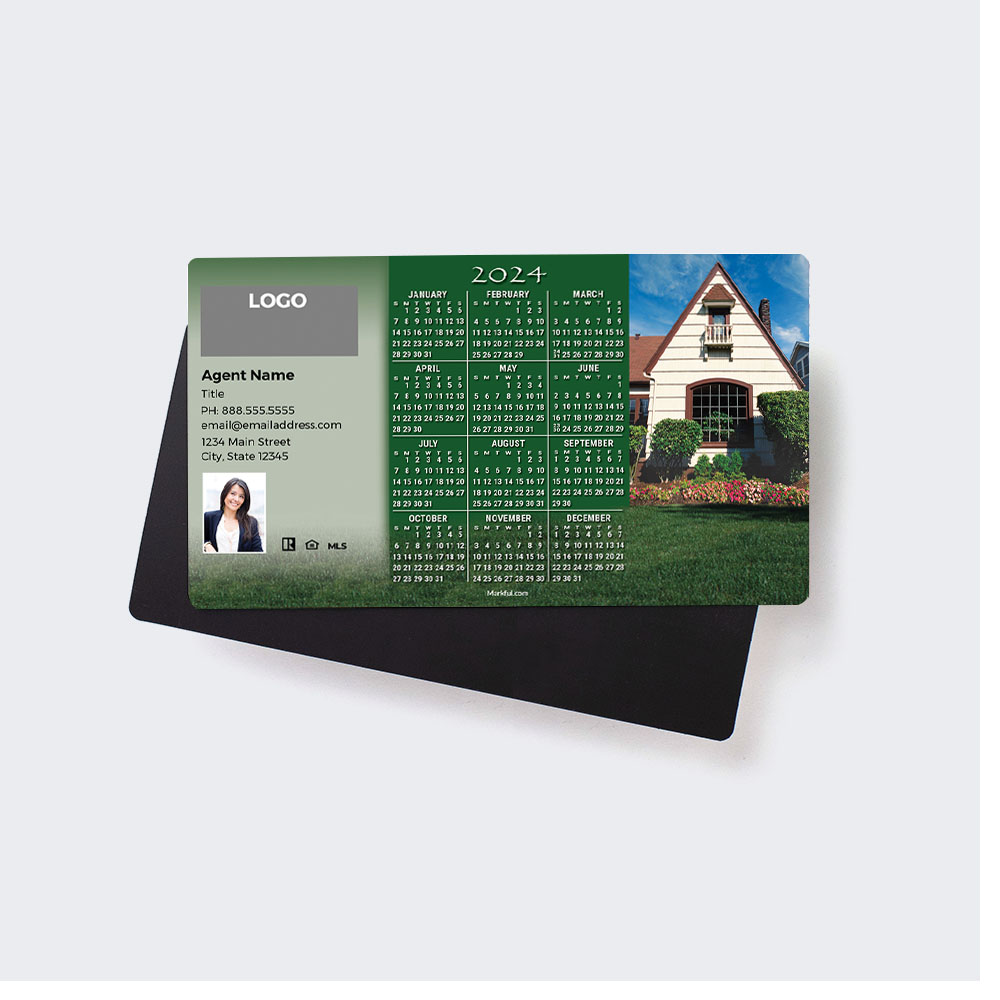 Picture of 2024 Custom Full Calendar Magnets: Executive - Home Sweet Home