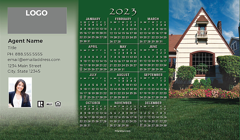 Picture of 2023 Custom Full Calendar Magnets: Executive - Home Sweet Home