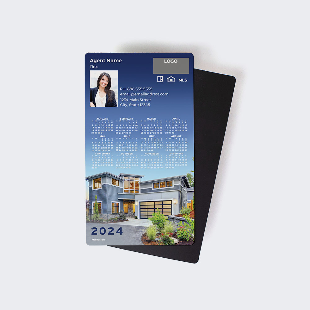 Picture of 2024 Custom Full Calendar Magnets: Executive - Modern Curb Appeal