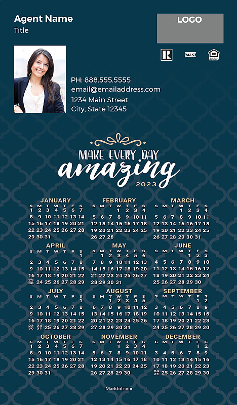 Picture of 2023 Custom Full Calendar Magnets: Executive - Make Every Day Amazing