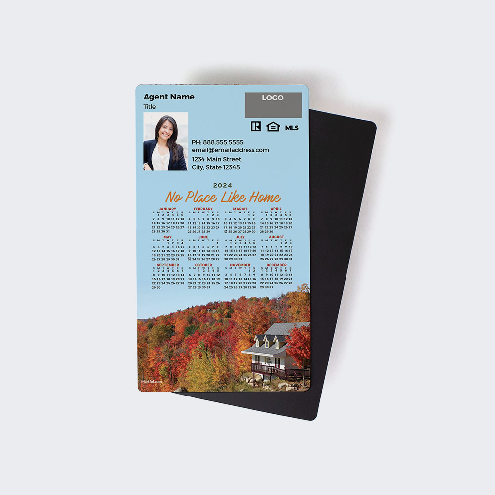 Picture of 2024 Custom Full Calendar Magnets: Executive - No Place Like Home