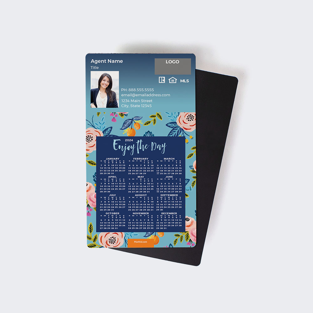 Picture of 2024 Custom Full Calendar Magnets: Executive - Enjoy the Day
