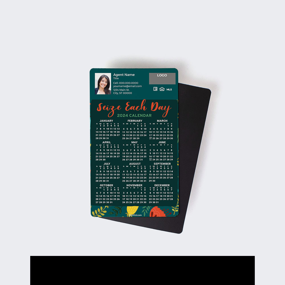 Picture of 2024 Custom Full Calendar Magnets: First Class - Seize Each Day