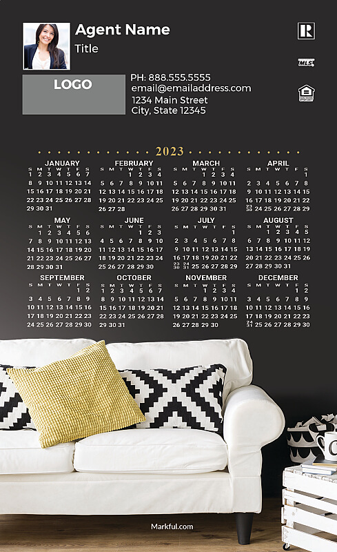 Picture of 2023 Custom Full Calendar Magnets: First Class - Interior Flair