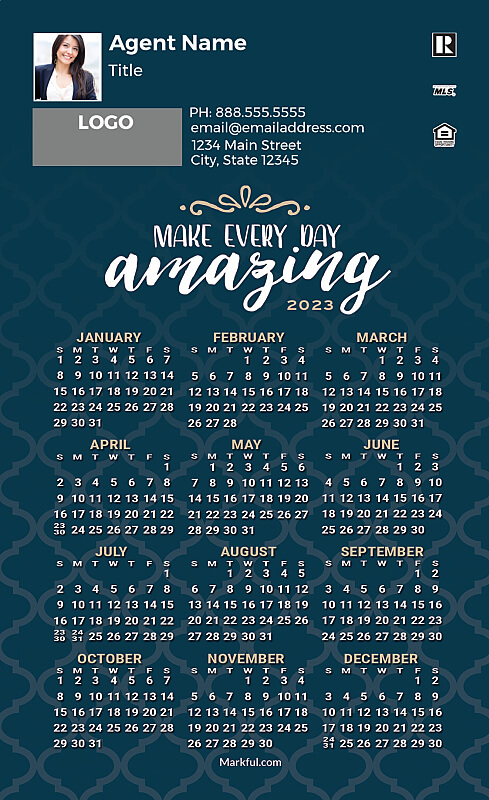 Picture of 2023 Custom Full Calendar Magnets: First Class - Make Every Day Amazing