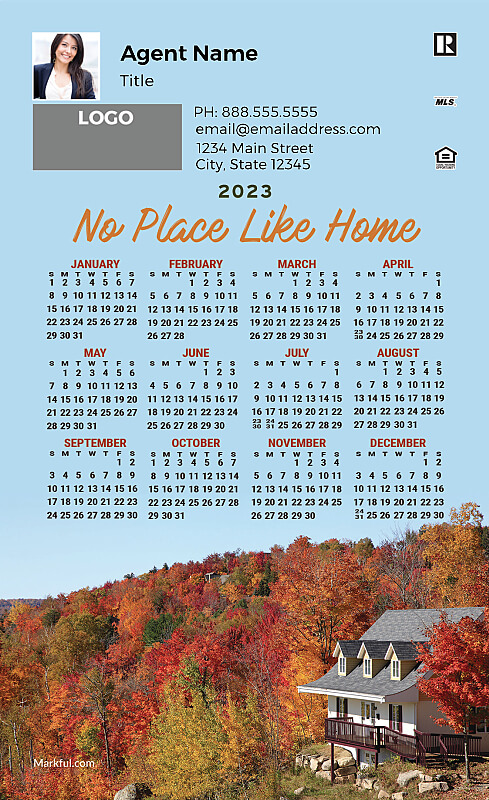 Picture of 2023 Custom Full Calendar Magnets: First Class - No Place Like Home