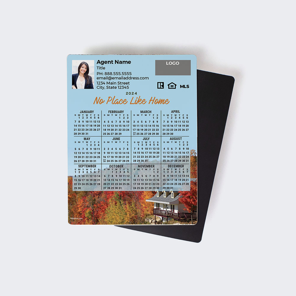 Picture of 2024 Custom Full Calendar Magnets: Jumbo - No Place Like Home